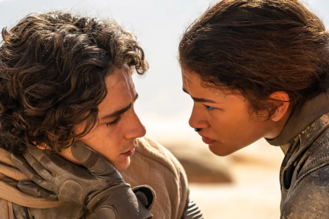 Zendaya and Timothee Chalamet in Dune Credit: Warner Bros.